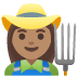 woman farmer, medium skin tone